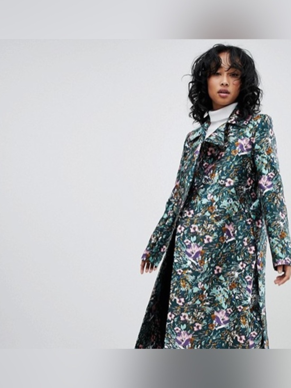 NWOT ASOS DESIGN Jacquard Trench size 4